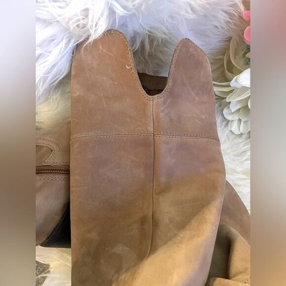 Aldo Suede Over The Knee Slouchy Heeled Boots 6.5 - Picture 6 of 8